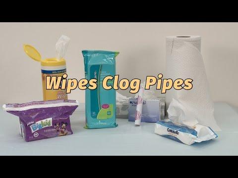 Wipes Clogs Pipes