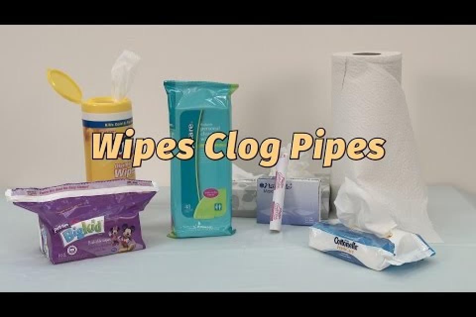Wipes Clogs Pipes
